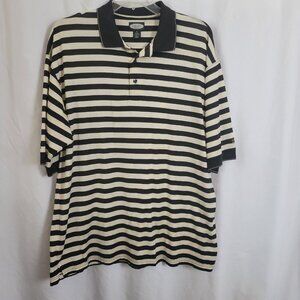 Haley Reserve XL Men's Polo Golf Shirt Striped Cherry Creek Country Club EUC